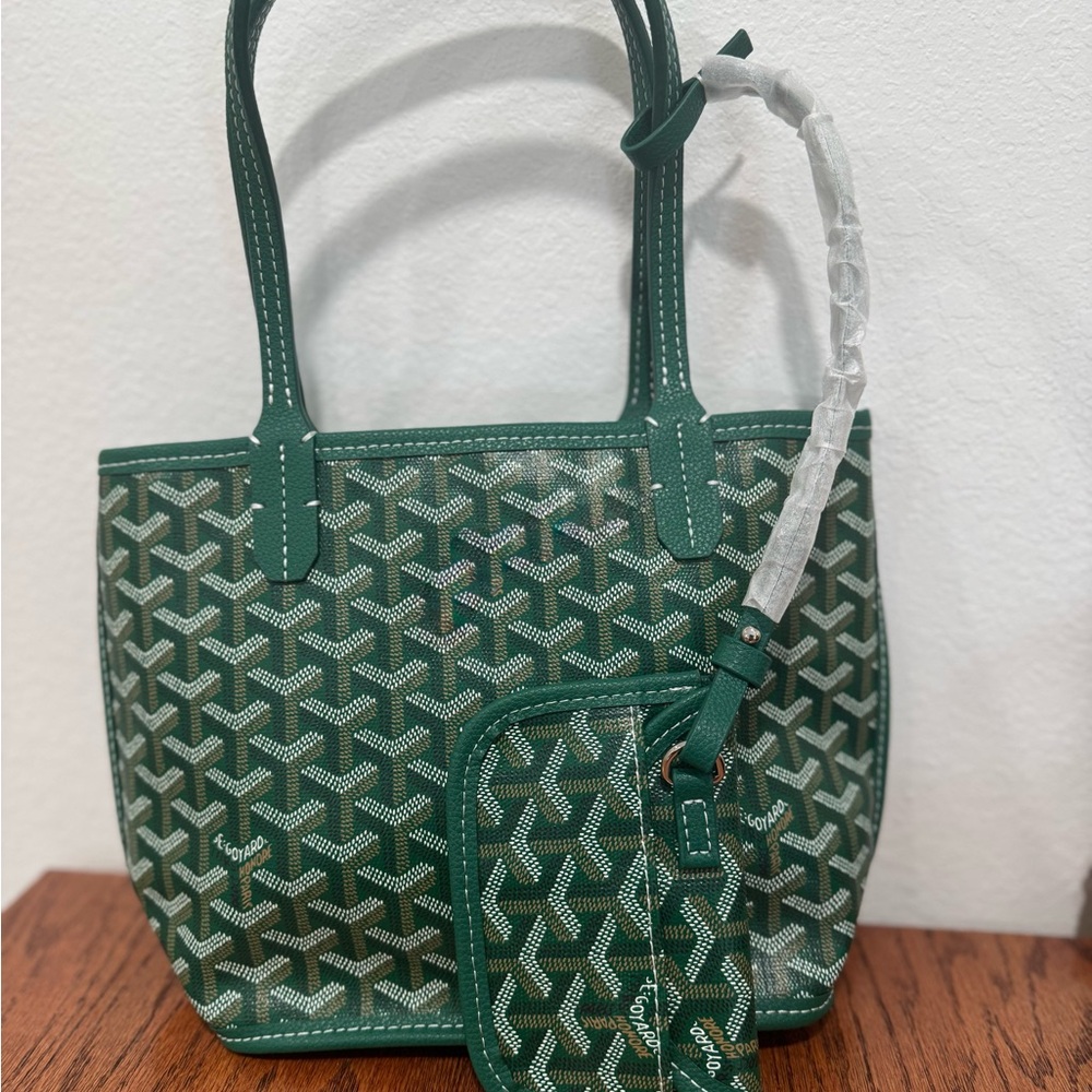 Green Patterned Tote Bag - Women